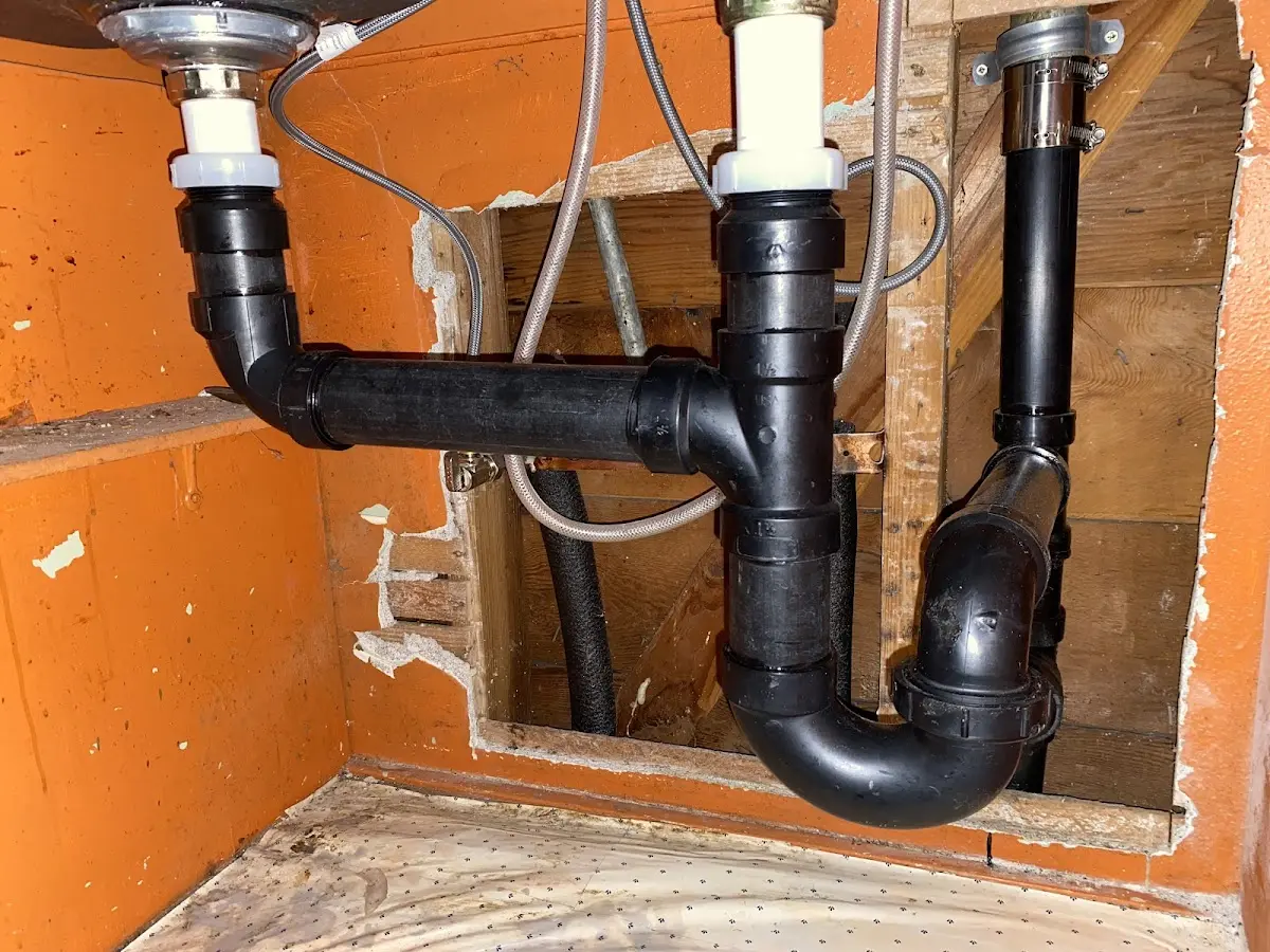 Professional Bathroom Installation equipment and tools on the job in Goldstream